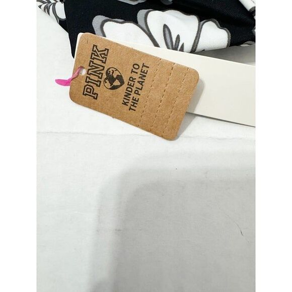 Pink Victoria's Secret NWT Sz XXL Pure Black Hibiscus High Waist Swim Bottom - Picture 6 of 8